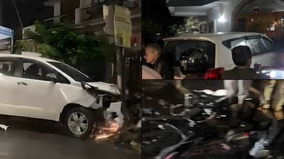 Dehradun crash videos viral Speeding SUV Ploughs Into Vehicles In Uttarakhand capital One Dead