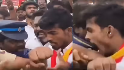 TVK cadre bites Police