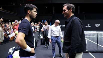 Carlos Alcaraz and Roger Federer