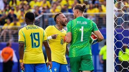 Neymar and Orjan Nyland