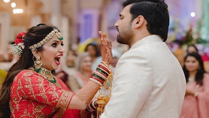 Bride yelling at groom