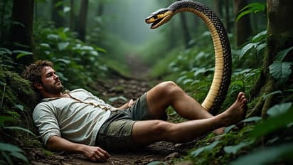 man was bitten by snake