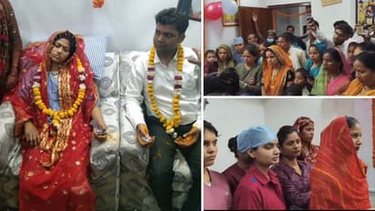 Viral Video: Kanpur Groom Marries in Hospital Bride After Fire at Haldi Function Injures Her (WATCH)