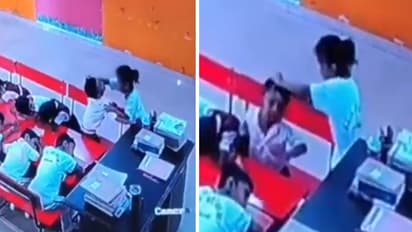 Lucknow Shocker: 5-Year-Old Allegedly Beaten by Class Monitor, Viral CCTV Video Sparks Outrage (WATCH)