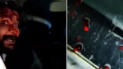 Navi Mumbai Horror: Ola Driver Hit With Iron Rod, Dragged 2 Km On Car Bonnet; Video Goes Viral (WATCH)