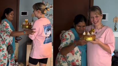Viral Video: Russian Woman Gives Bengaluru House Help Her First Birthday Cake, Leaves Her in Tears | WATCH