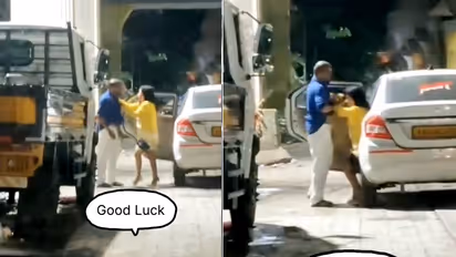 Caught On Camera: Bengaluru Couple’s Fight Gets Out Of Hand, Cab Driver Makes Emergency 112 Call (WATCH)