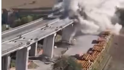 Italy Bridge Collapse video