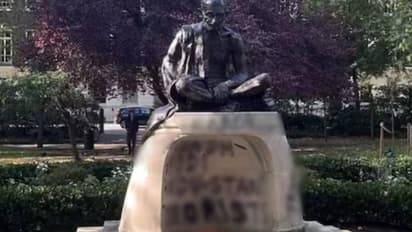 Mahatma Gandhi Statue Vandalize
