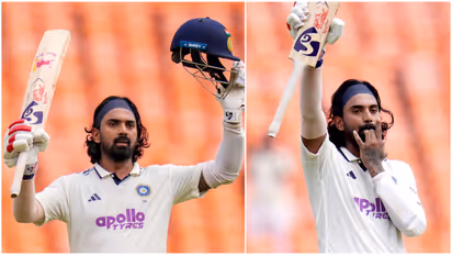 KL Rahul Celebrating His Century