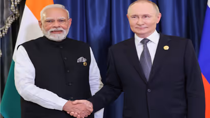 PM Narendra Modi With Vladimir Putin