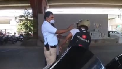 Bengaluru Traffic Cop Slaps Biker in Viral Video, Officer Suspended Amid Public Outrage 