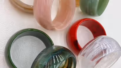 bangles , jade bangles