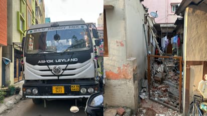 Bengaluru toddler dies as cement truck snags wire, hits compound wall