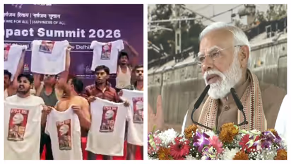 Modi Blasts Congress for Shirtless Protest Calling it Dirty Politics at AI Summit