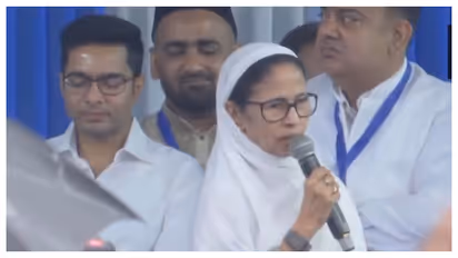 Mamata Banerjee criticizes SIR during Eid prayers at Red Road Abhishek Banerjee present