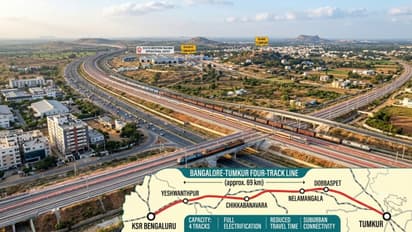 Bangalore Tumkur four track railway line