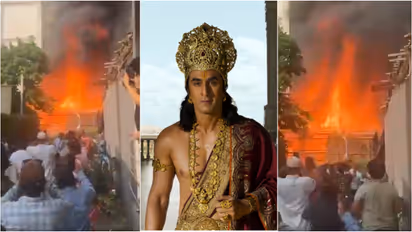 Fire Incident in Ramayana Set