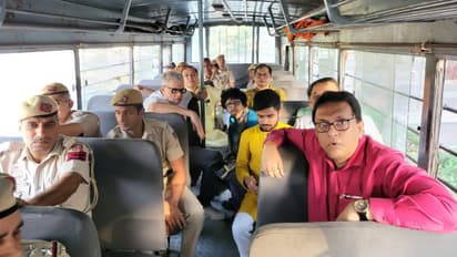 Dharna in front of EC office against central agency TMC leaders arrested bsm