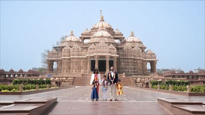 US Vice President JD Vance Visits Akshardham Temple