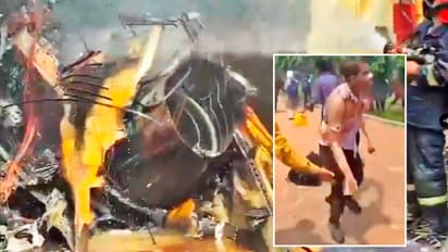 Bangladesh Air Force jet crashes 