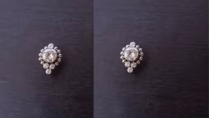 Stylish silver nose pin design under 500 for daily wear