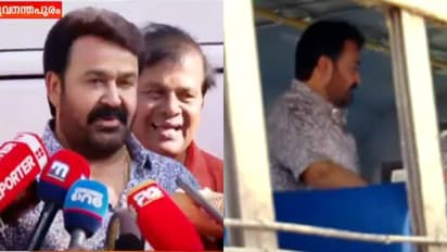 kb ganesh kumar introduces mohanlal into new ksrtc buses in thiruvananthapuram