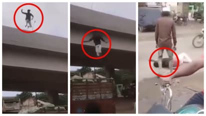 man seriously injured after jumping from a flyover