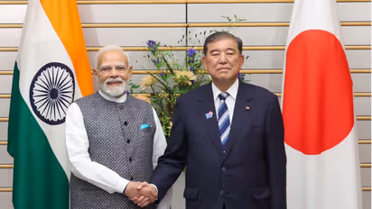 Narendra Modi with Shigeru Ishiba