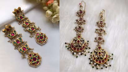 Gold plated silver earrings under 1000 online shopping