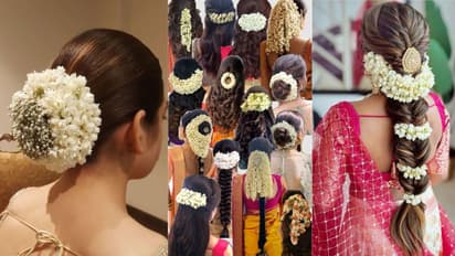 gajra hairstyle for onam