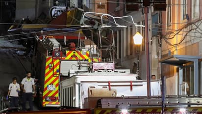 Lisbon funicular derail