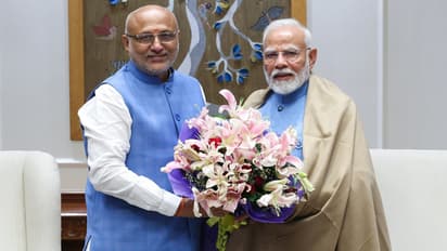 CP Radhakrishnan With Narendra Modi