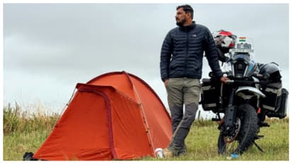 Yogesh received a new bike as gift