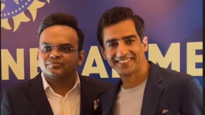 Mithun Manhas with Jay Shah