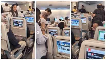 trumps new H-1B visa fee Indians trying to deboard from a US flight