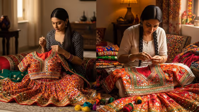 instant blouse fitting trick for dandiya