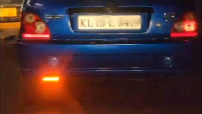 Car Rear light intencity cross limit