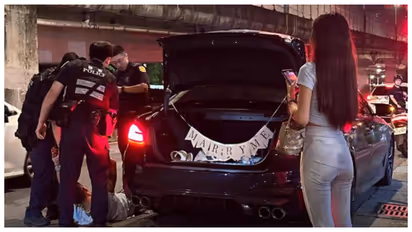 thai police arrest a man in the middle of a proposal