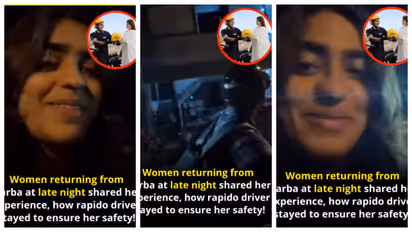 Rapido driver accompanied a woman who was stranded at midnight