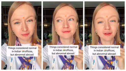 Russian woman described Indian office habits