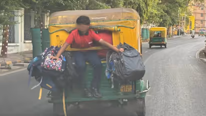 school children commuting dangerously