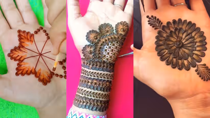 5 min earbuds mehndi design Karwa Chauth