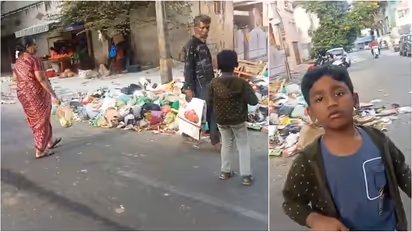 Mother son garbage awareness