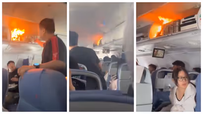 Lithium battery explodes causes fire Air China flight