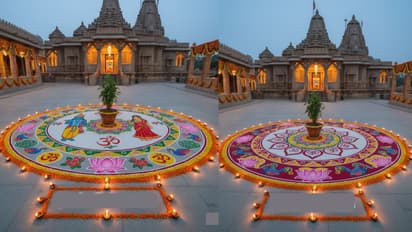 quick rangoli design for dev uthani