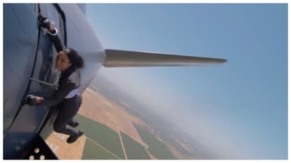 Michelle Khare's Mission Impossible Stunt