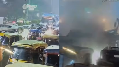 cctv visual of Delhi blast