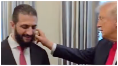 Donald Trump and Ahmed Al Sharaa