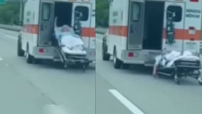 Moving ambulance accident